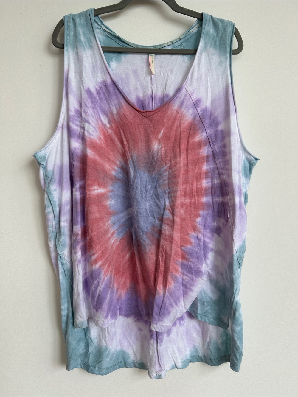 Free People Tie-Dye V-Neck Women's Tank Top/dress with pockets